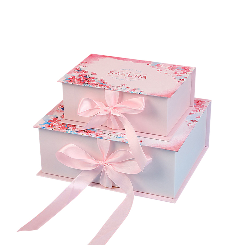Cherry Blossom Ribbon Flip Box